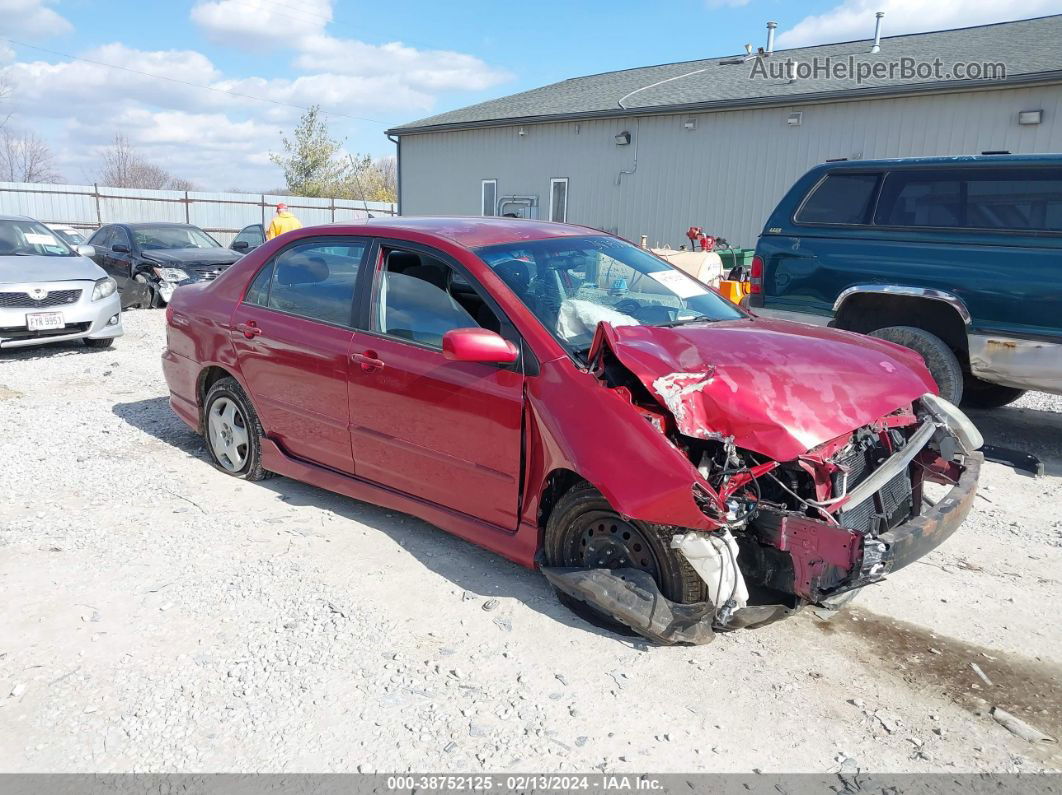 2004 Toyota Corolla S Maroon vin: 2T1BR32E64C235555