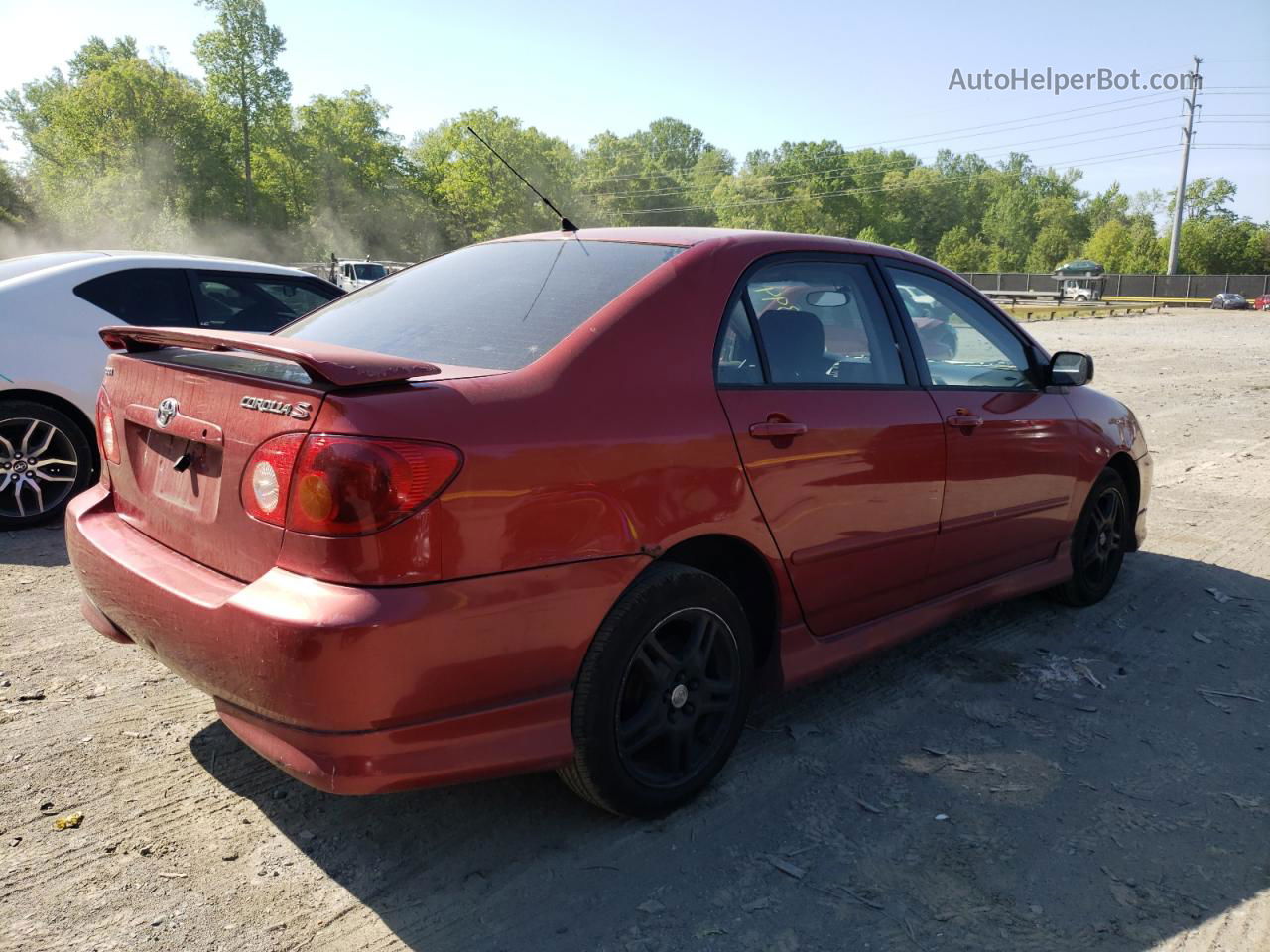 2004 Toyota Corolla Ce Red vin: 2T1BR32E64C284433