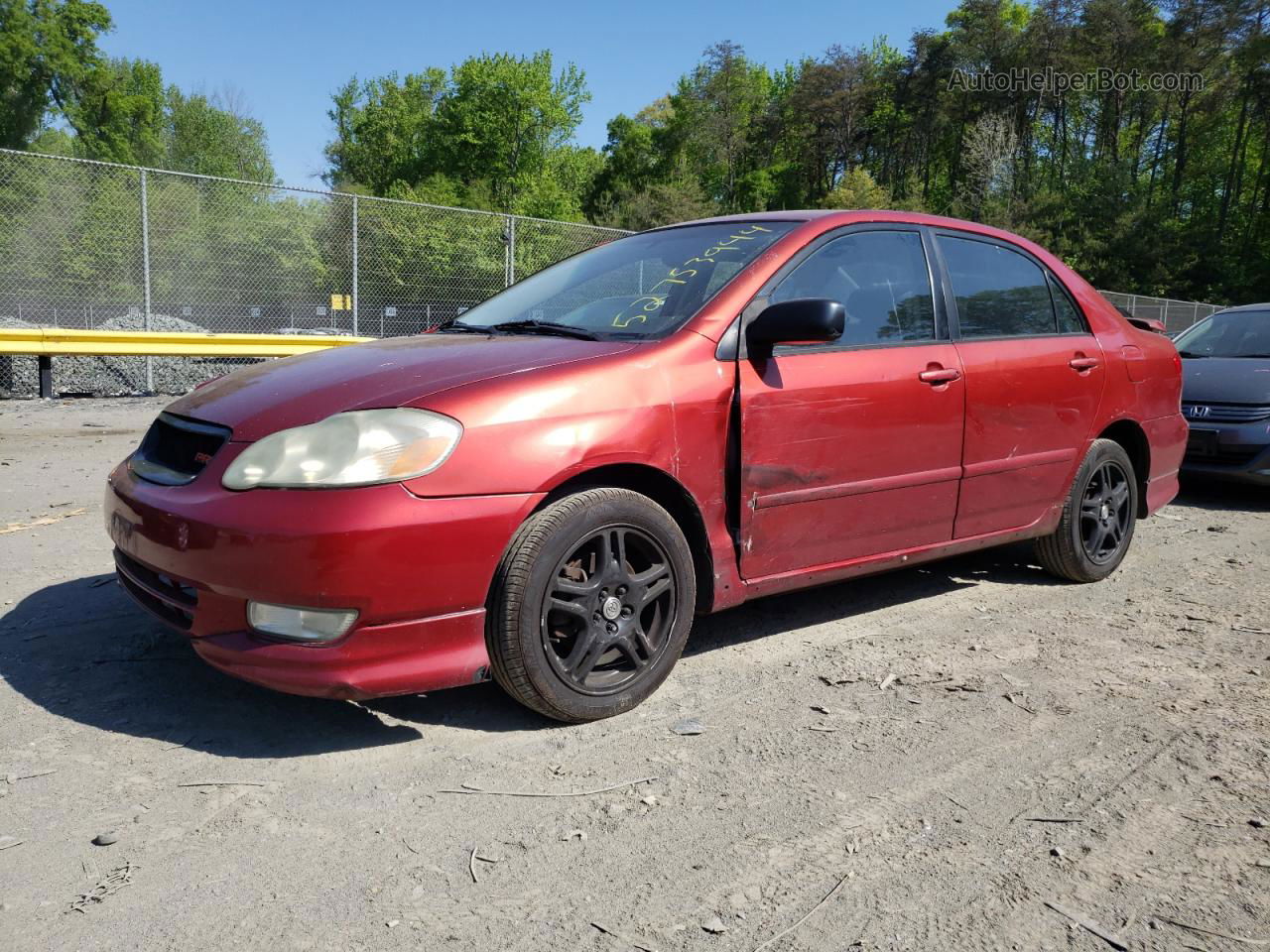 2004 Toyota Corolla Ce Red vin: 2T1BR32E64C284433