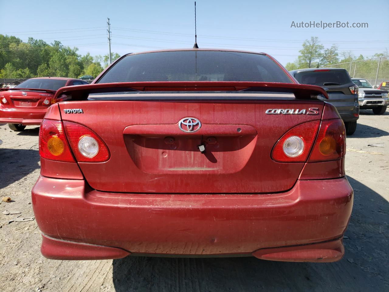 2004 Toyota Corolla Ce Red vin: 2T1BR32E64C284433