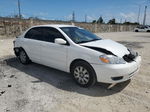 2004 Toyota Corolla Ce White vin: 2T1BR32E64C290040