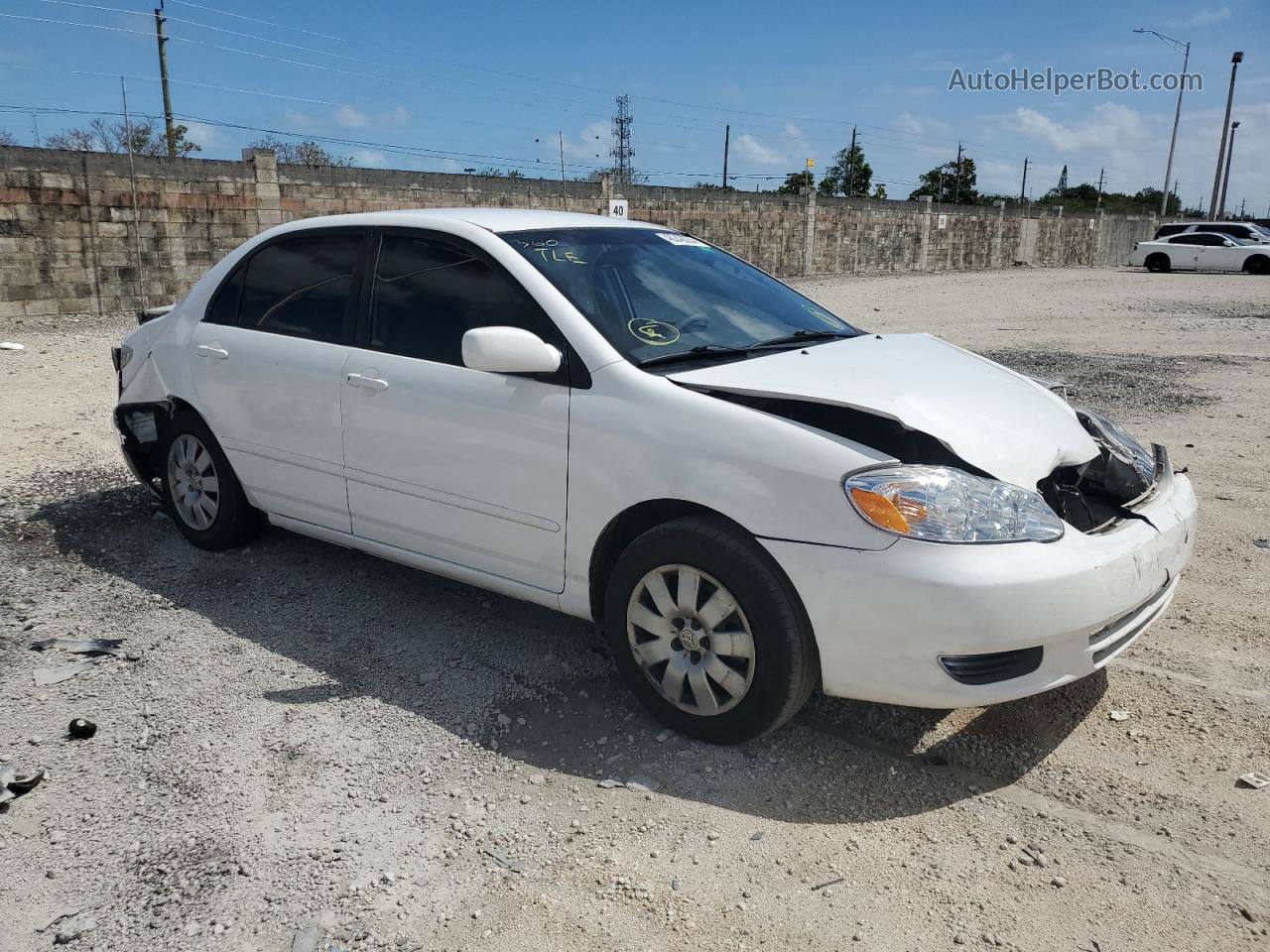 2004 Toyota Corolla Ce Белый vin: 2T1BR32E64C290040