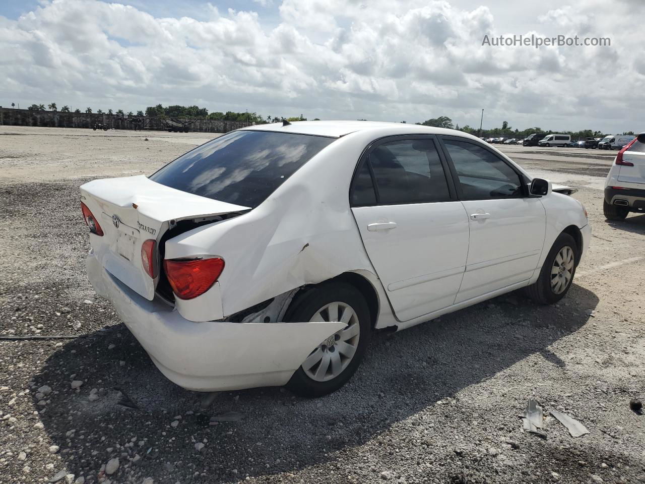 2004 Toyota Corolla Ce Белый vin: 2T1BR32E64C290040