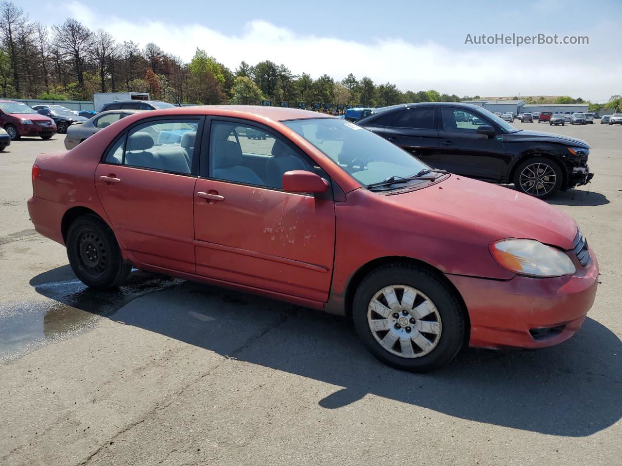 2004 Toyota Corolla Ce Red vin: 2T1BR32E64C309802