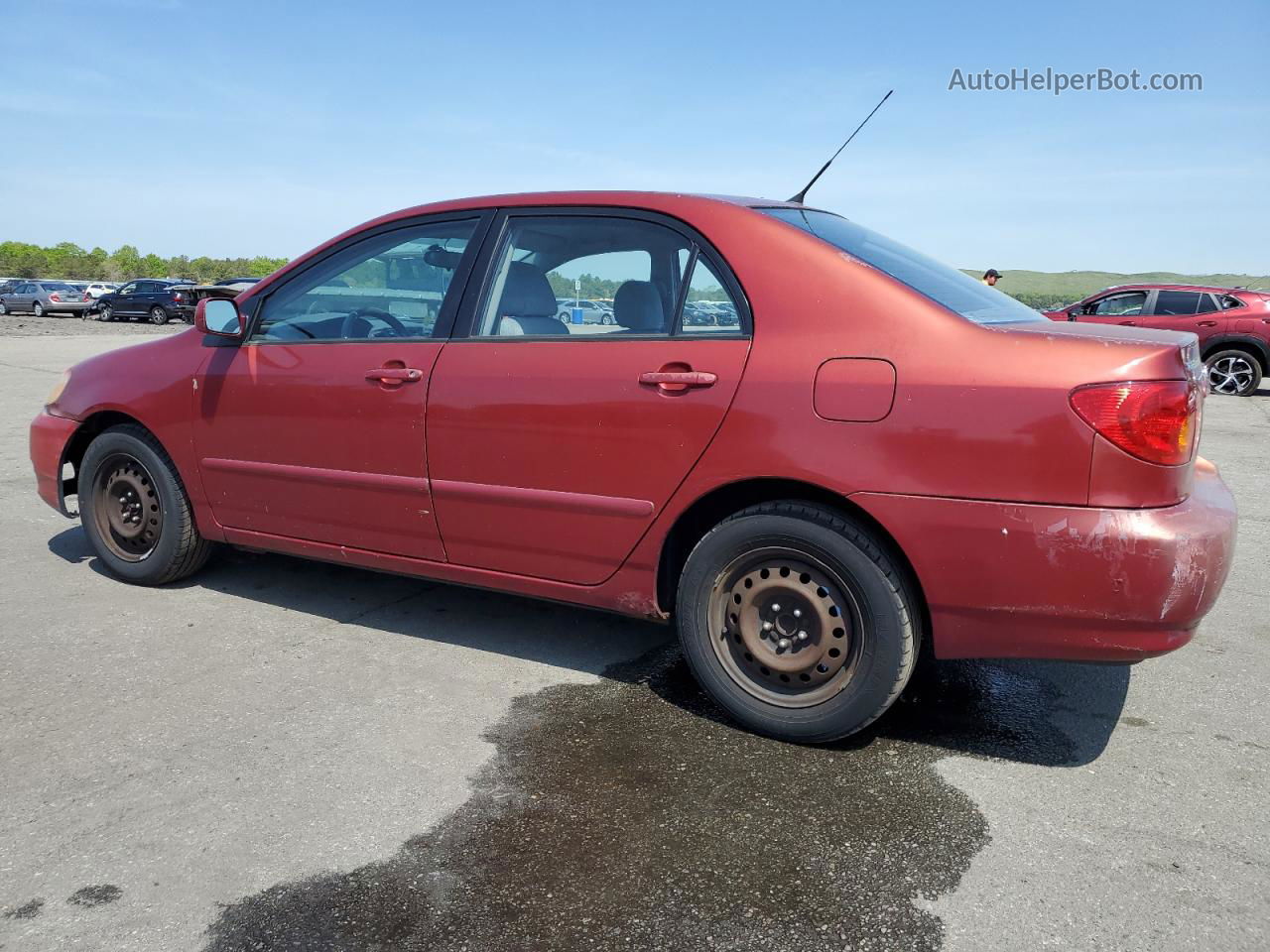 2004 Toyota Corolla Ce Red vin: 2T1BR32E64C309802