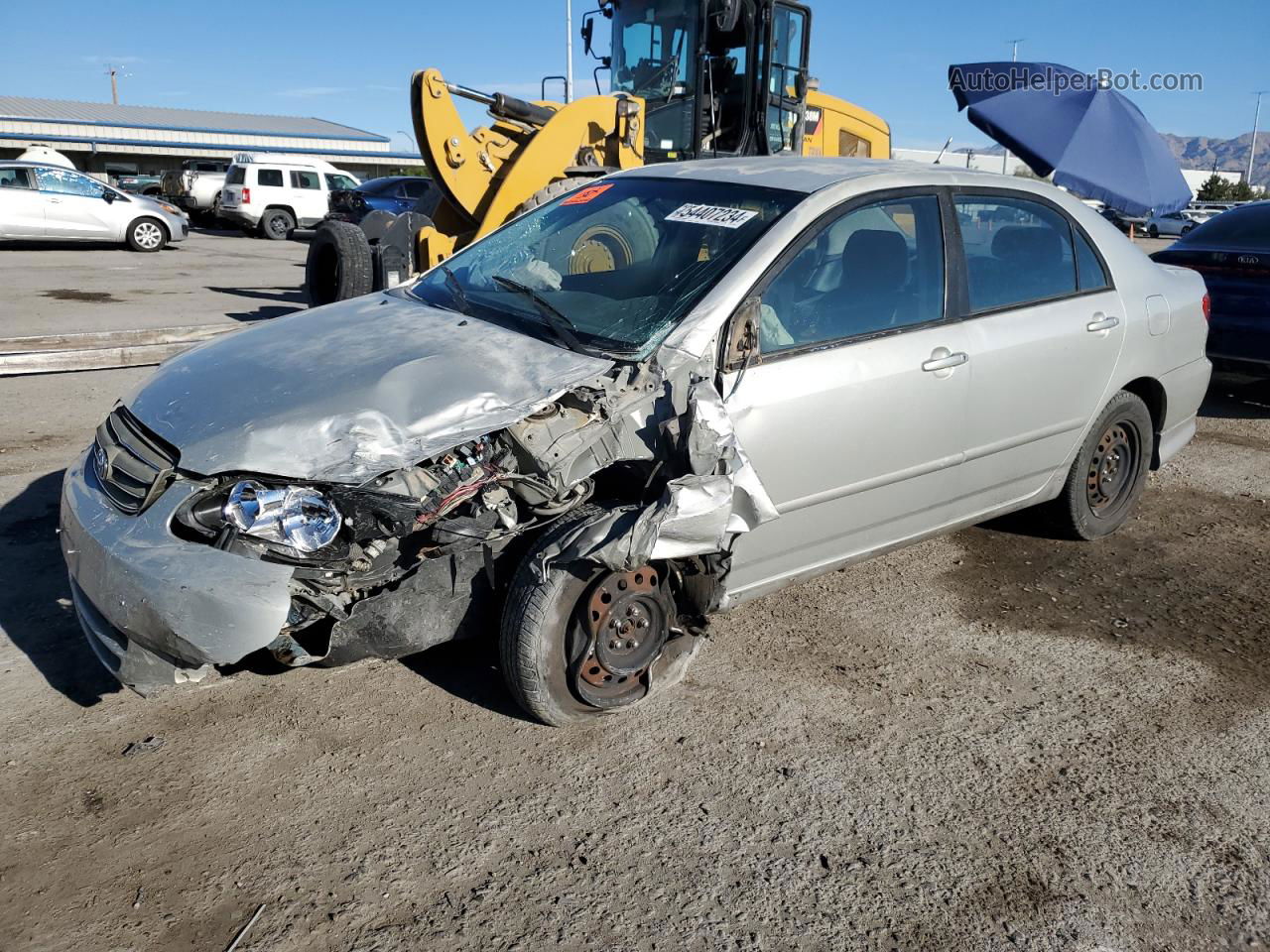 2004 Toyota Corolla Ce Silver vin: 2T1BR32E64C313414