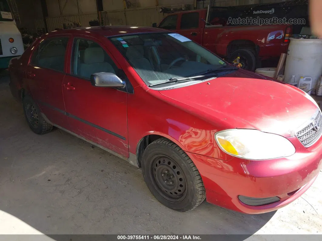 2005 Toyota Corolla Ce Red vin: 2T1BR32E65C427513