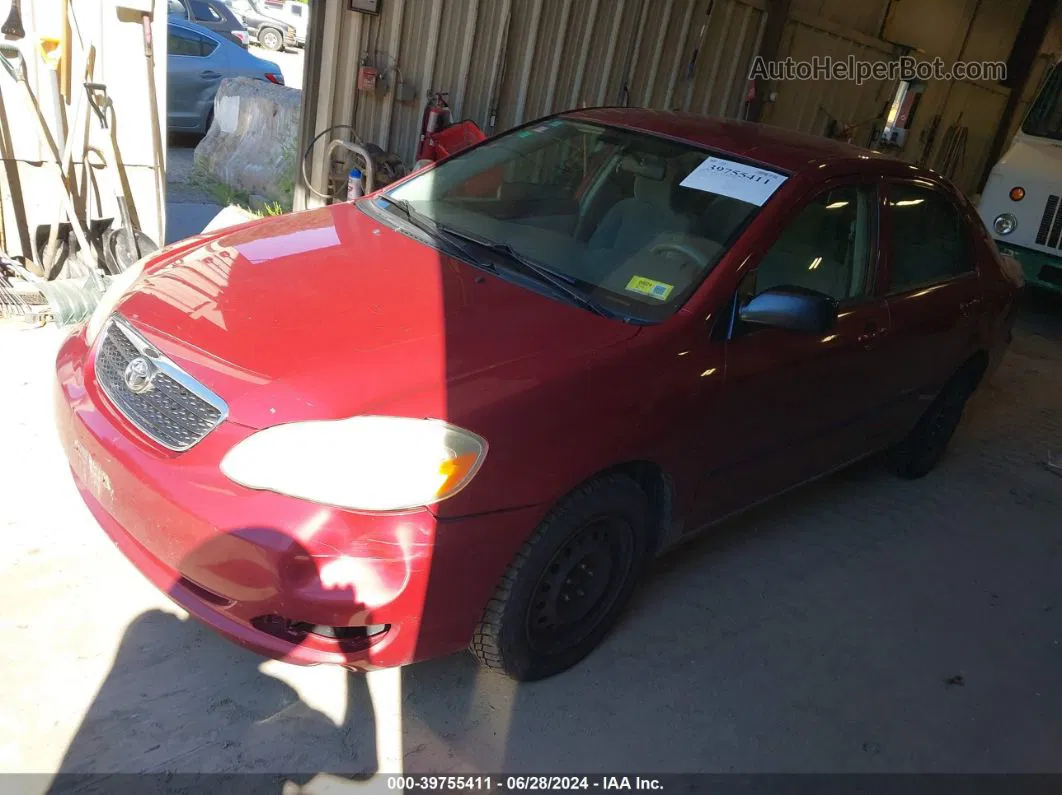 2005 Toyota Corolla Ce Red vin: 2T1BR32E65C427513