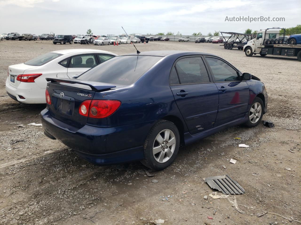 2008 Toyota Corolla Ce Blue vin: 2T1BR32E68C880664