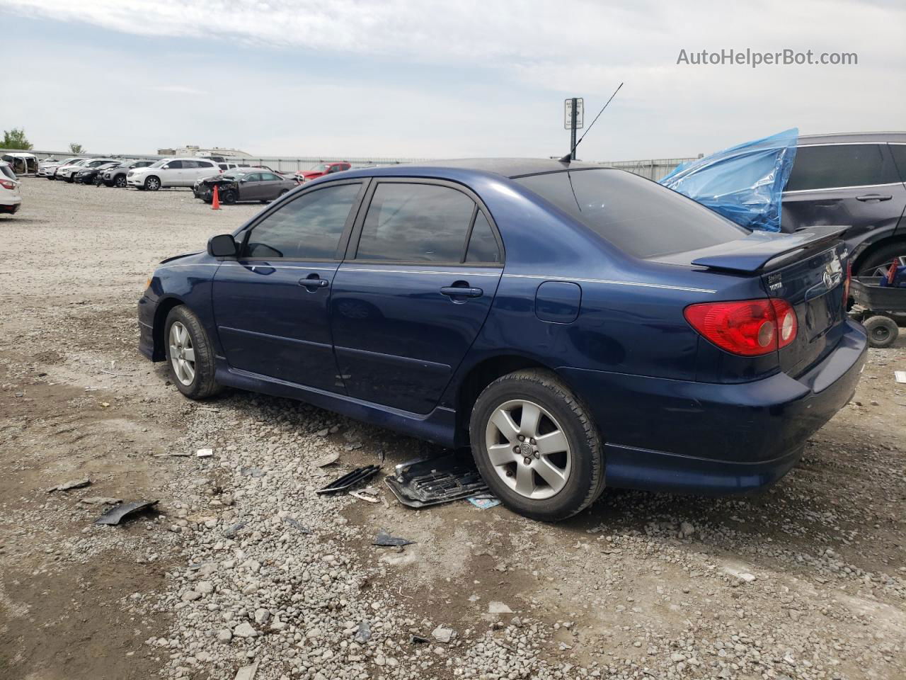 2008 Toyota Corolla Ce Blue vin: 2T1BR32E68C880664