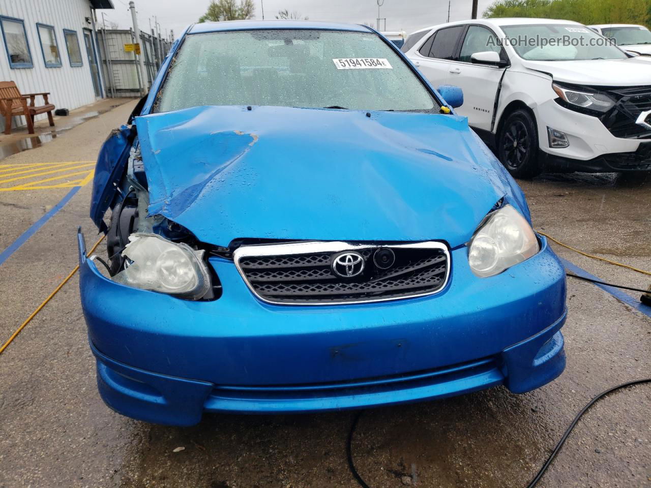 2008 Toyota Corolla Ce Blue vin: 2T1BR32E68C882110