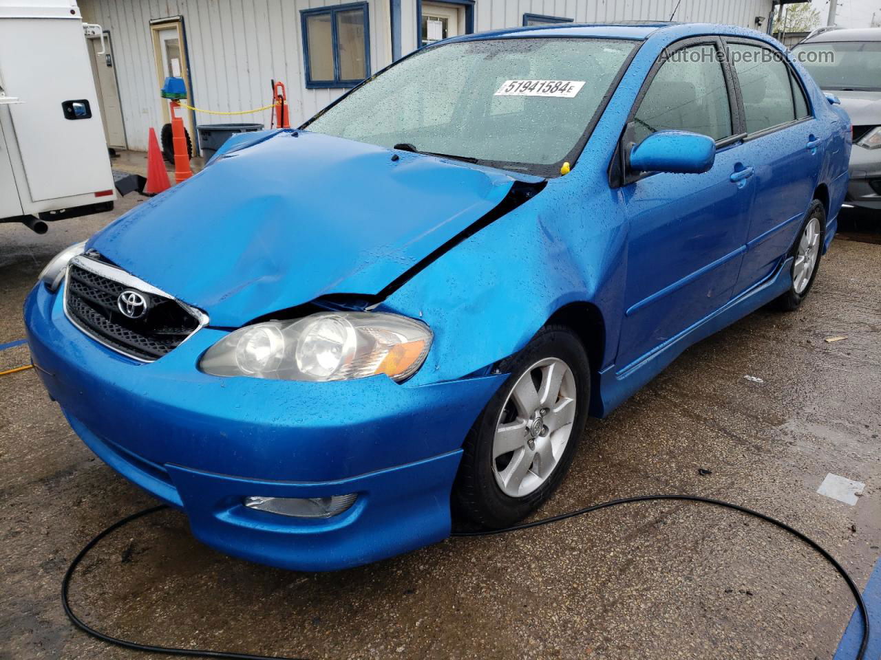 2008 Toyota Corolla Ce Blue vin: 2T1BR32E68C882110