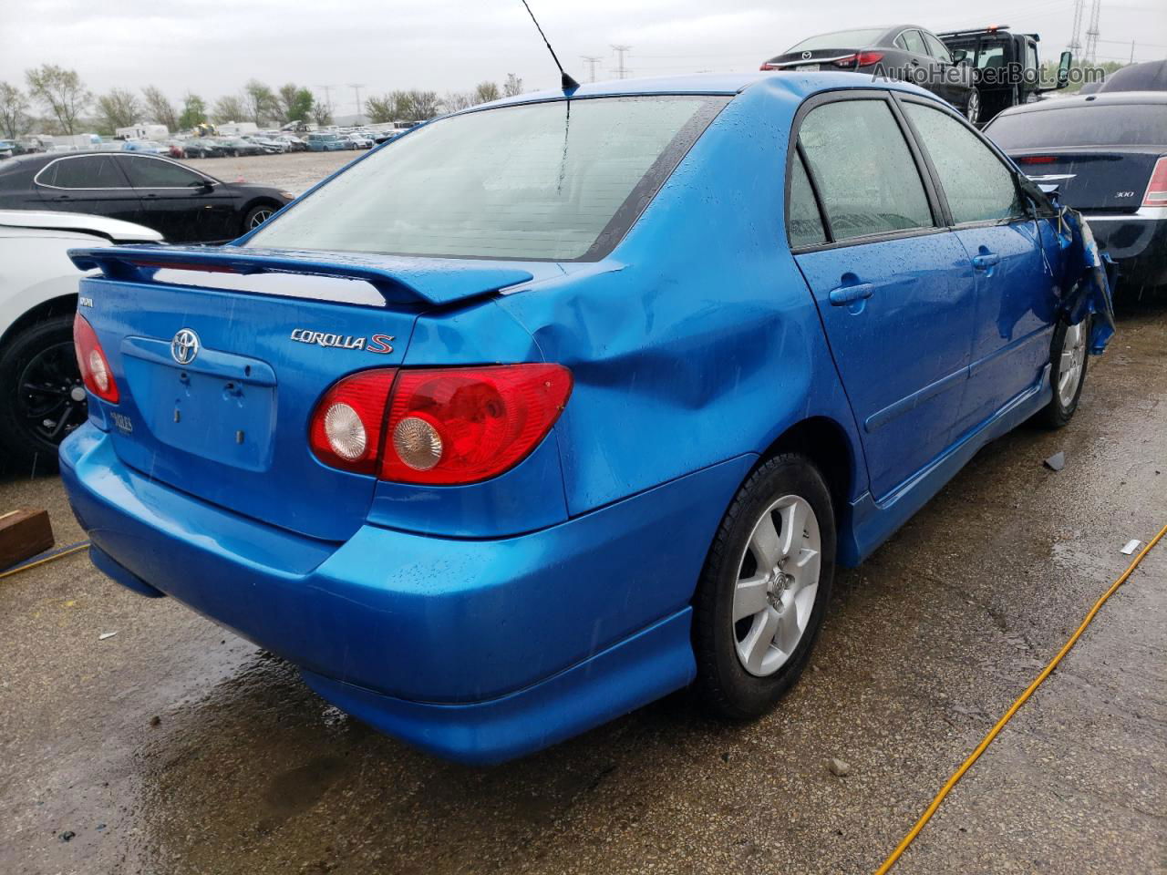 2008 Toyota Corolla Ce Blue vin: 2T1BR32E68C882110