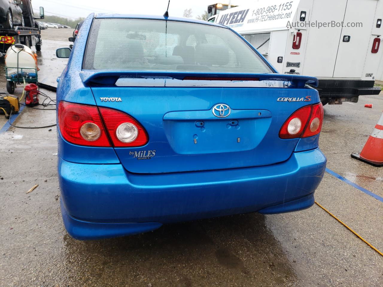 2008 Toyota Corolla Ce Blue vin: 2T1BR32E68C882110