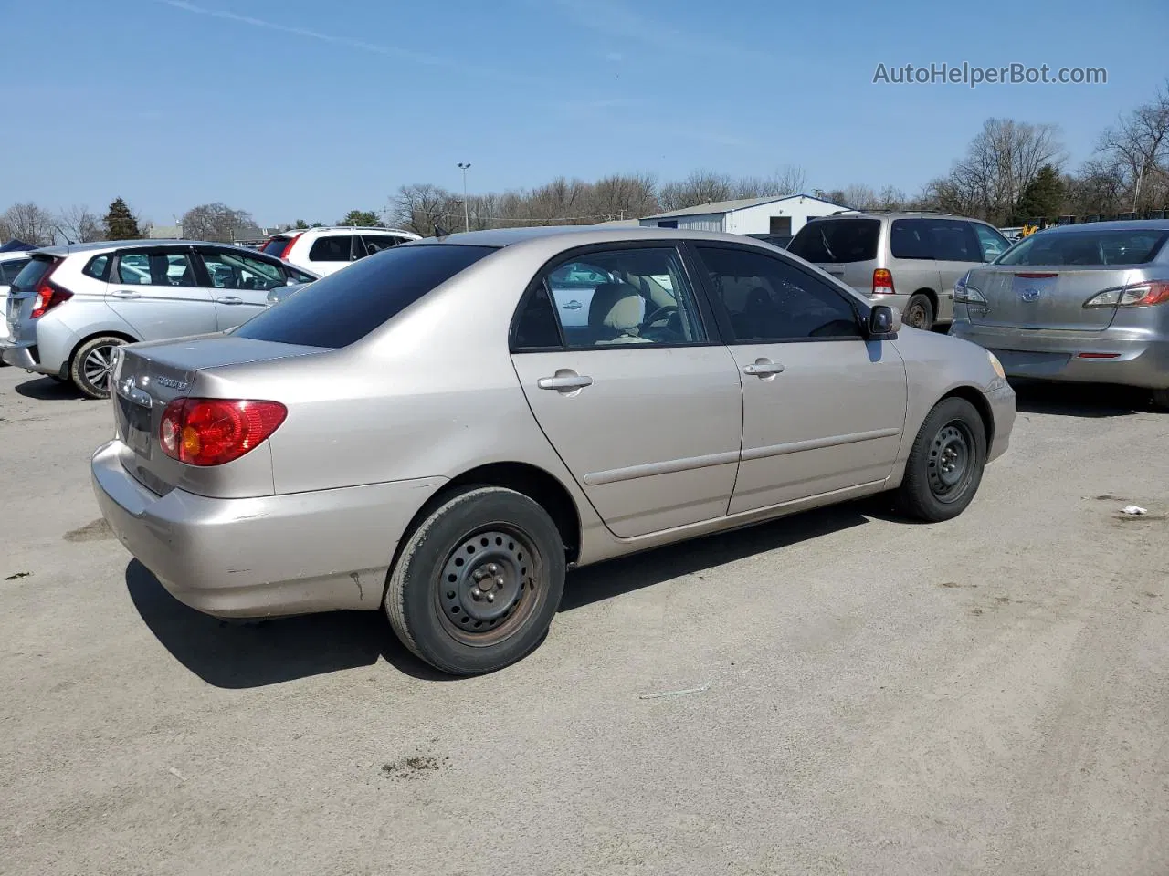 2003 Toyota Corolla Ce Beige vin: 2T1BR32E73C120624