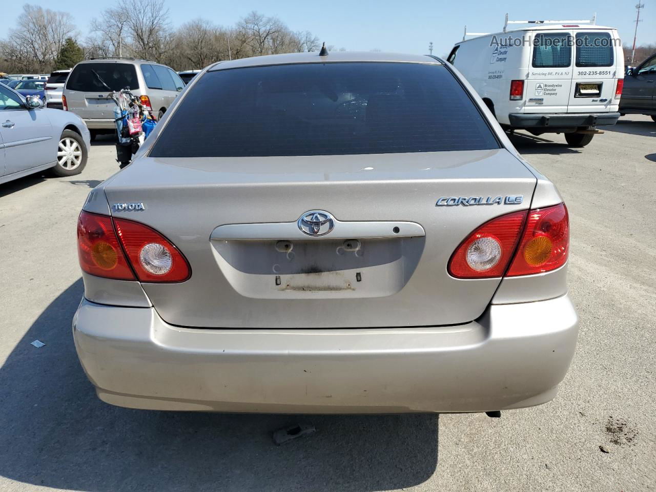 2003 Toyota Corolla Ce Beige vin: 2T1BR32E73C120624