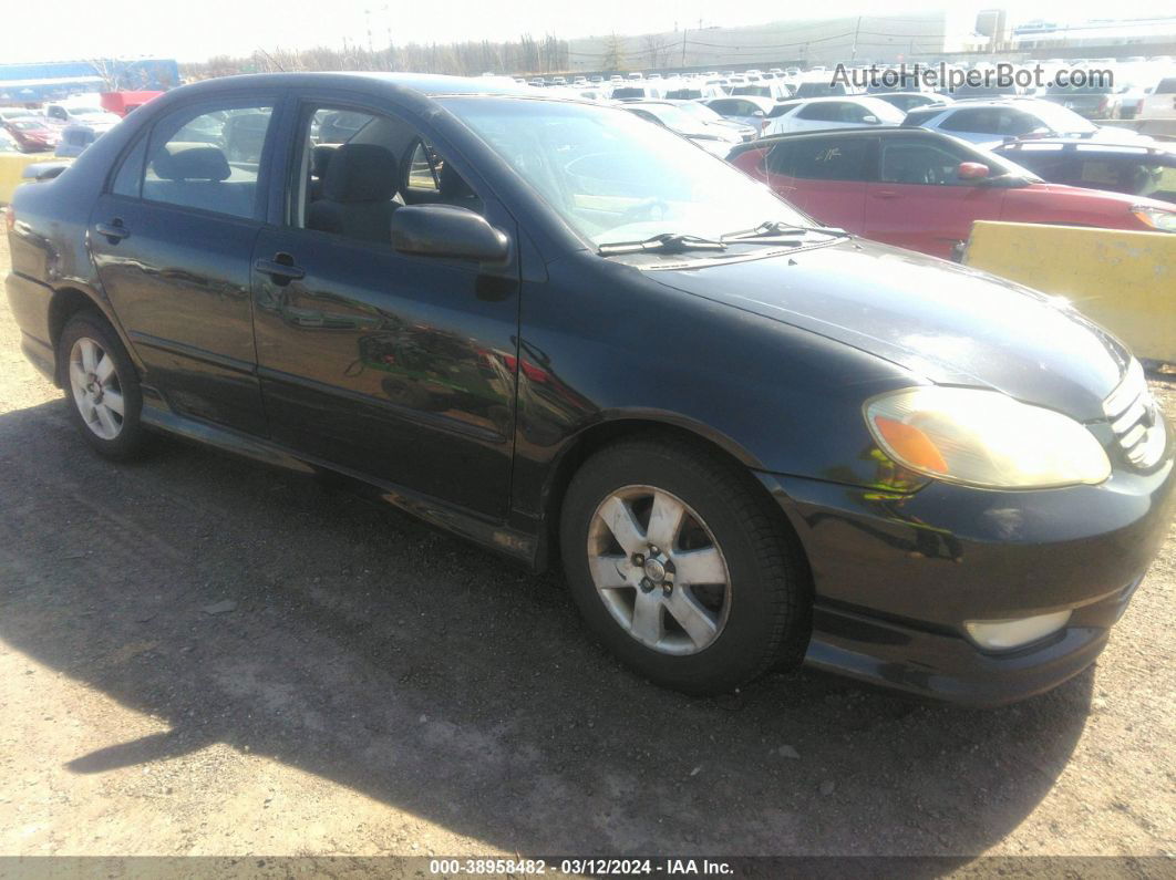 2003 Toyota Corolla S Black vin: 2T1BR32E73C137939