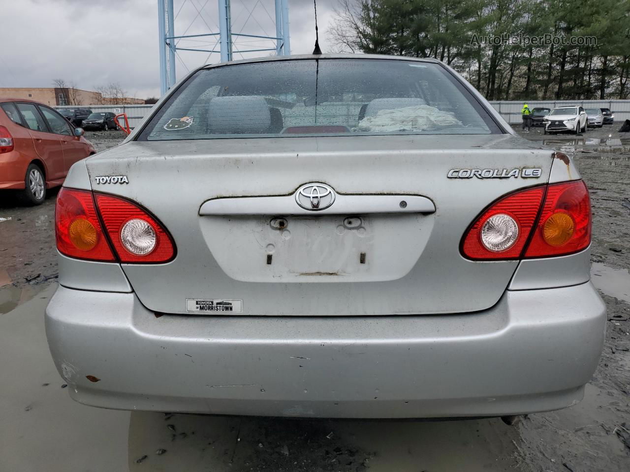 2003 Toyota Corolla Ce Silver vin: 2T1BR32E73C145202