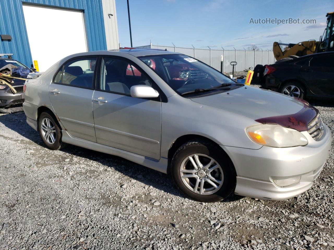 2003 Toyota Corolla Ce Gray vin: 2T1BR32E73C754922