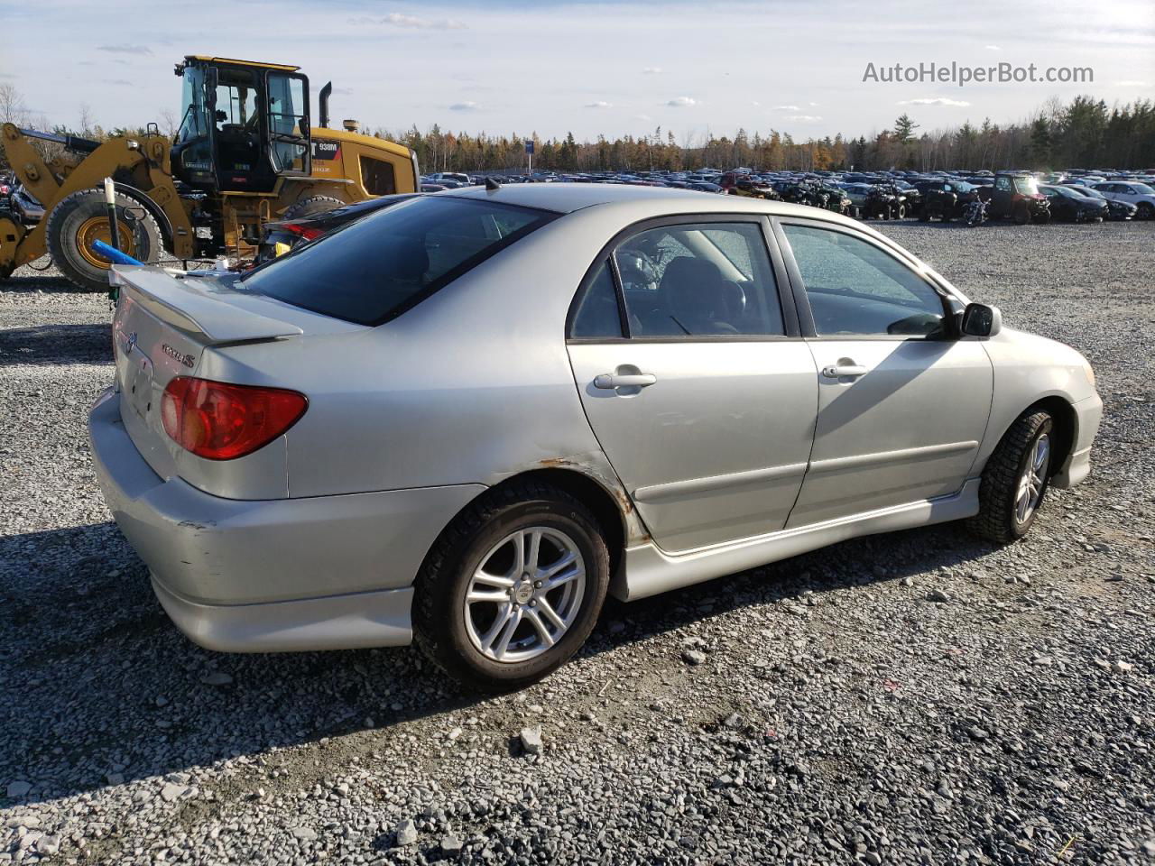 2003 Toyota Corolla Ce Gray vin: 2T1BR32E73C754922