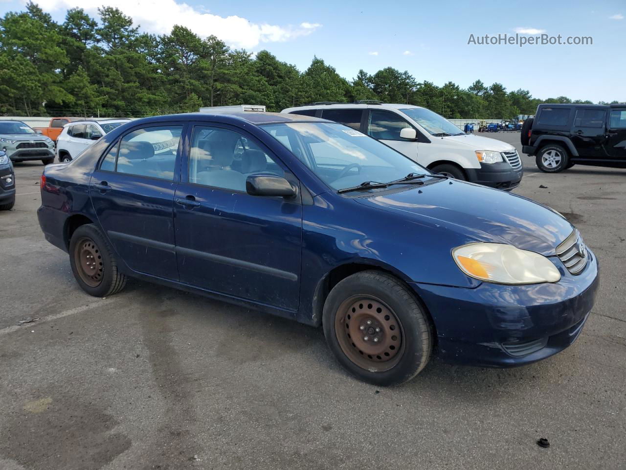 2004 Toyota Corolla Ce Синий vin: 2T1BR32E74C173454