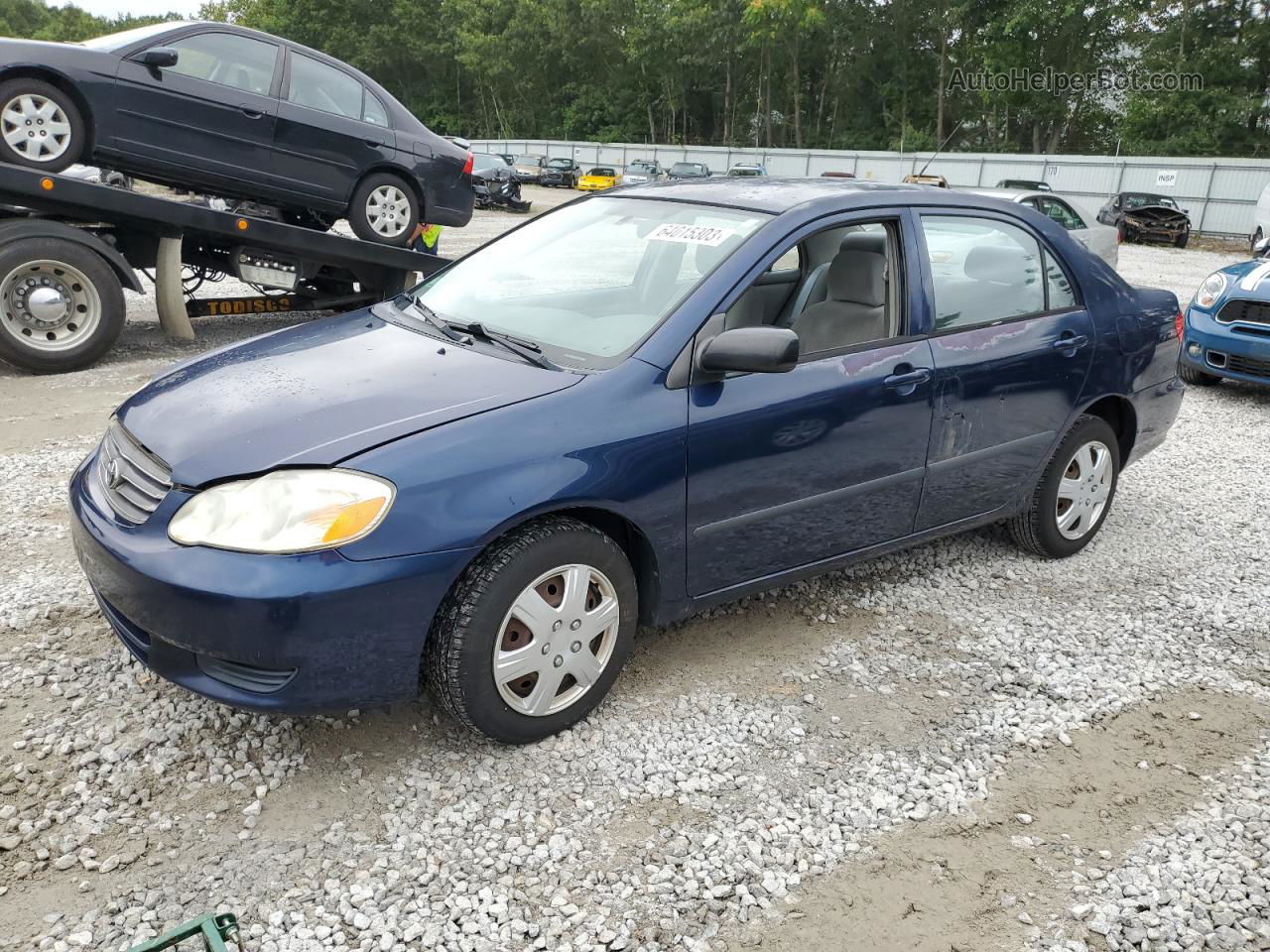 2004 Toyota Corolla Ce Blue vin: 2T1BR32E74C270993