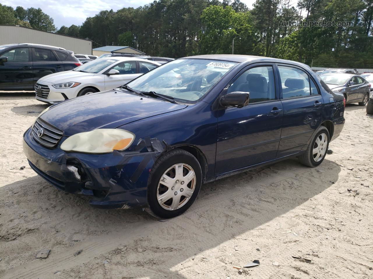 2004 Toyota Corolla Ce Blue vin: 2T1BR32E74C281153