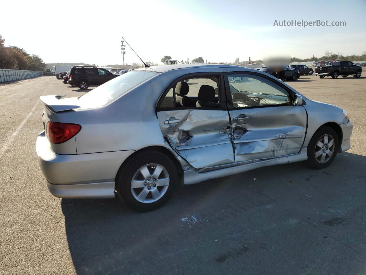 2004 Toyota Corolla Ce Silver vin: 2T1BR32E74C307749