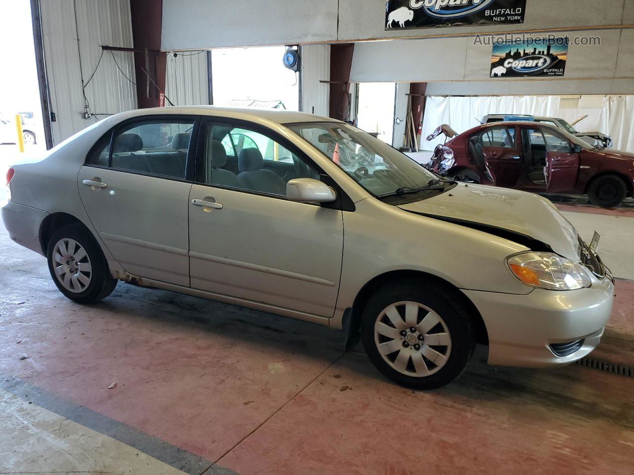 2004 Toyota Corolla Ce Gray vin: 2T1BR32E74C312417