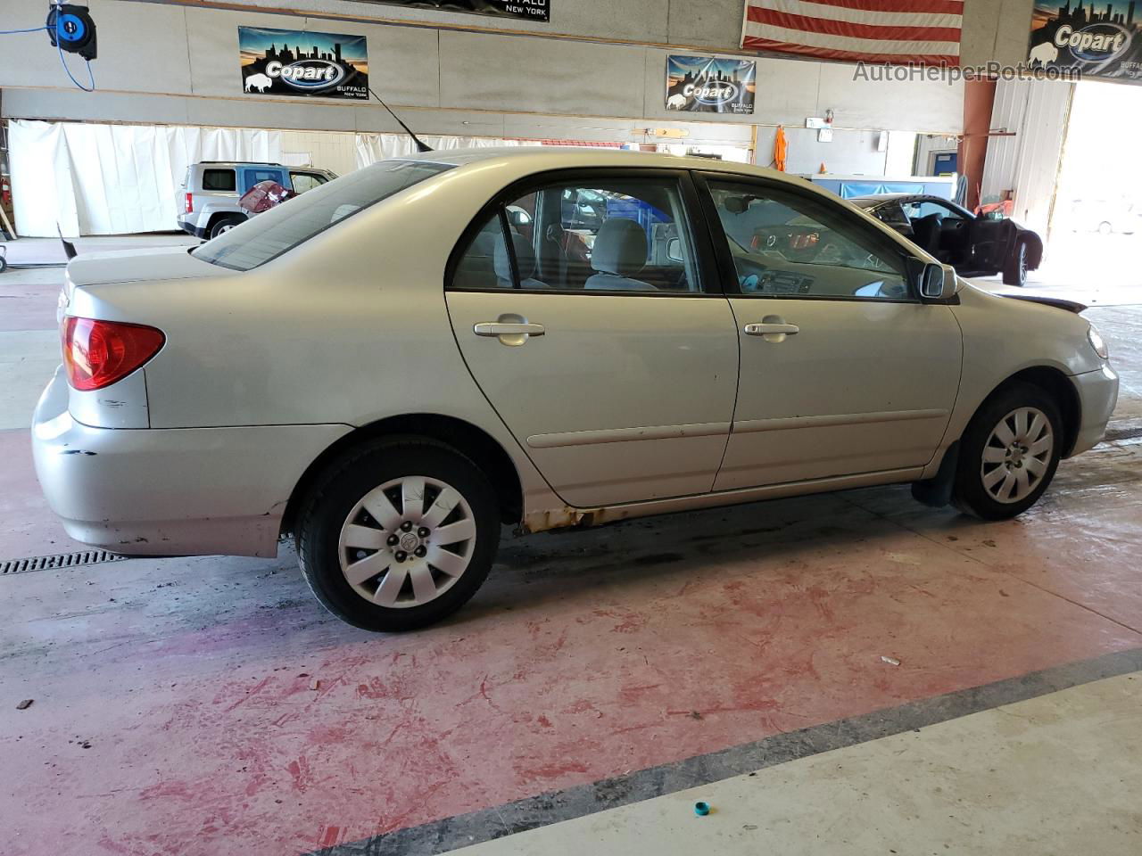 2004 Toyota Corolla Ce Gray vin: 2T1BR32E74C312417