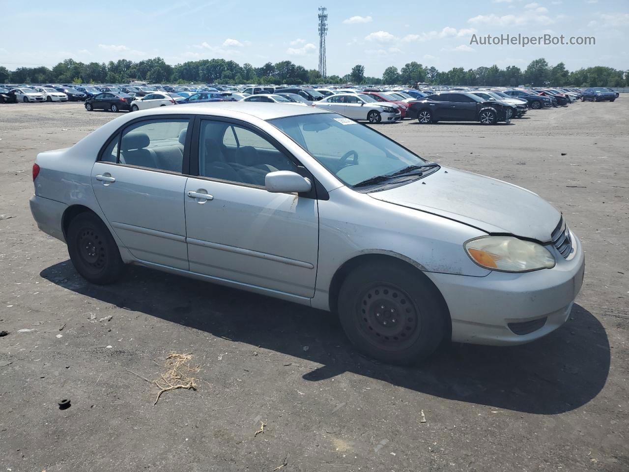 2004 Toyota Corolla Ce Silver vin: 2T1BR32E74C318234