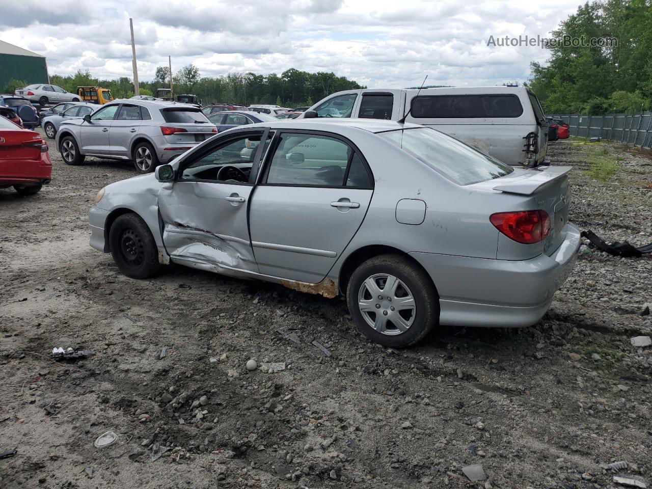 2005 Toyota Corolla Ce Silver vin: 2T1BR32E75C458723