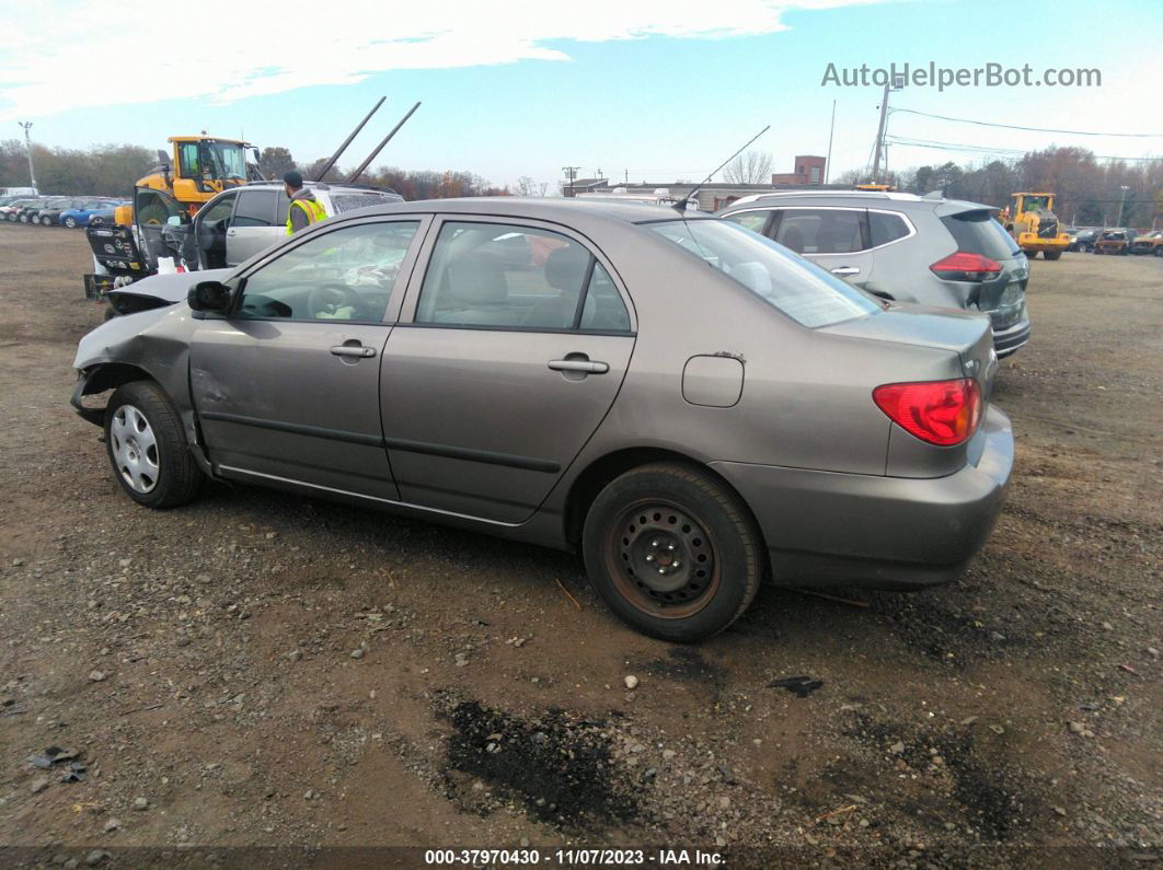 2003 Toyota Corolla Ce Gray vin: 2T1BR32E83C092302