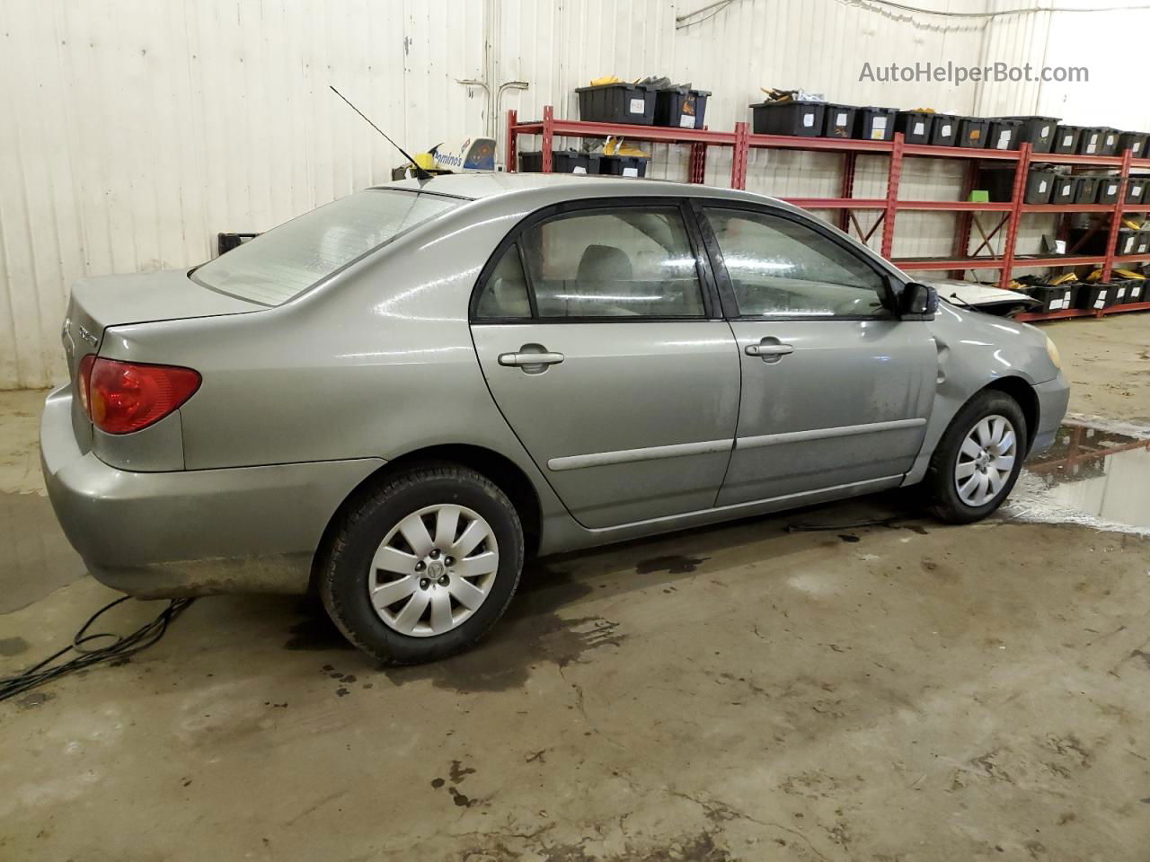 2003 Toyota Corolla Ce Gray vin: 2T1BR32E83C129235