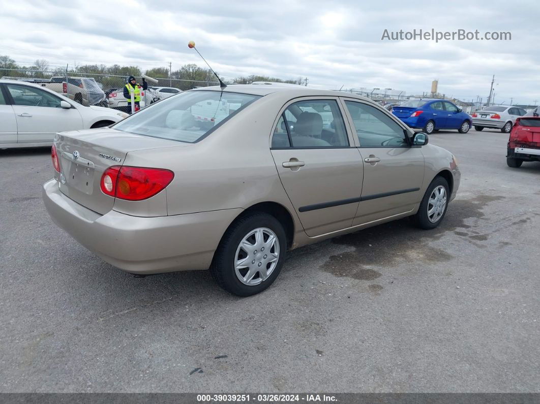 2004 Toyota Corolla Ce/le/s Gold vin: 2T1BR32E84C178596