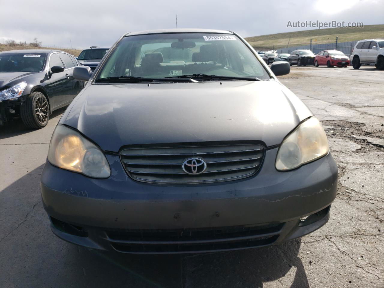 2004 Toyota Corolla Ce Gray vin: 2T1BR32E84C191736