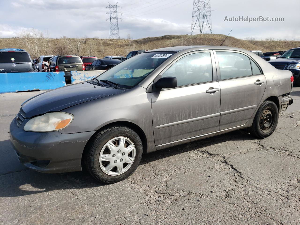 2004 Toyota Corolla Ce Gray vin: 2T1BR32E84C191736