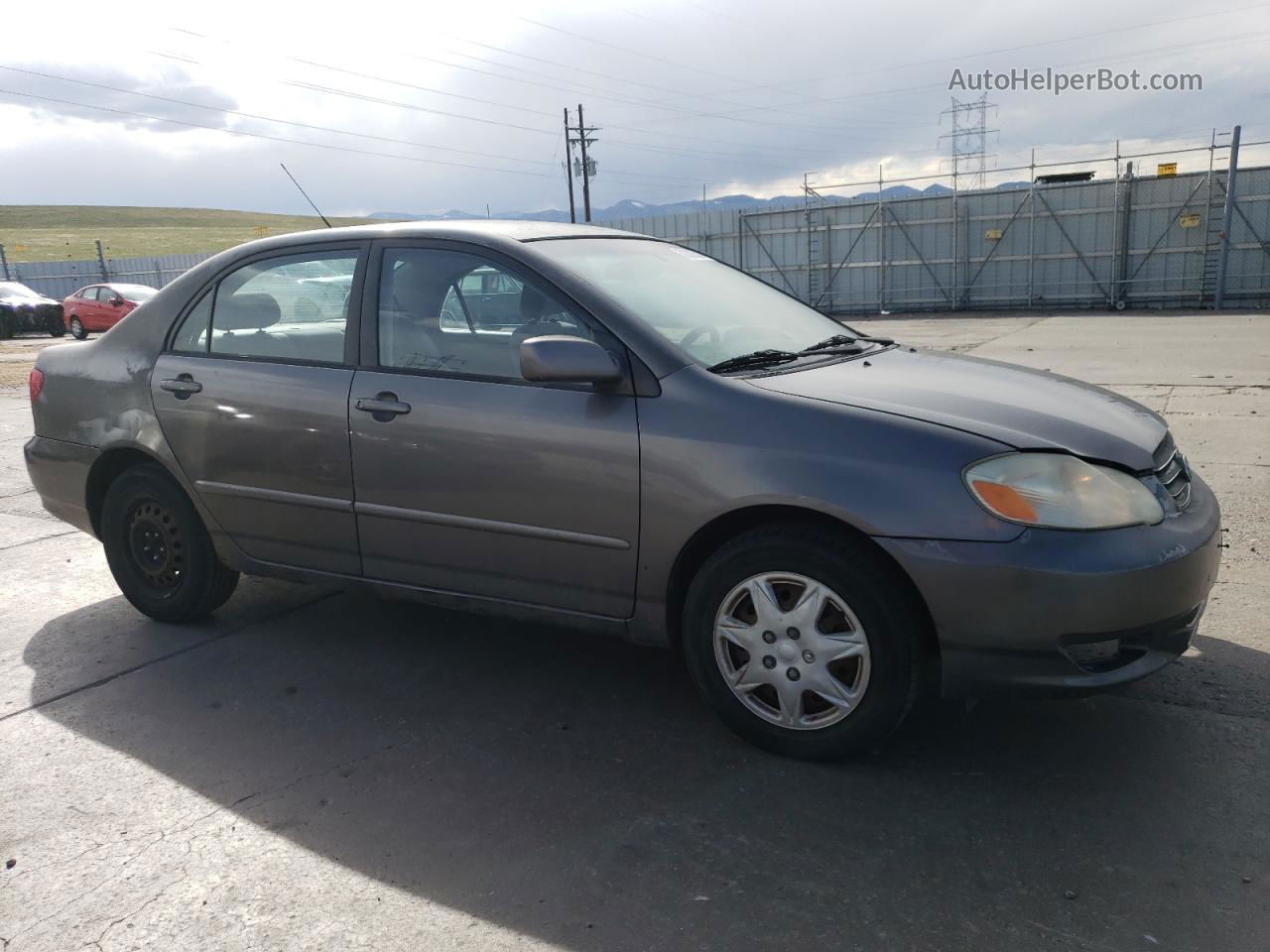 2004 Toyota Corolla Ce Gray vin: 2T1BR32E84C191736