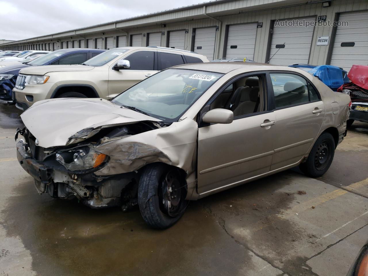 2004 Toyota Corolla Ce Beige vin: 2T1BR32E84C253880