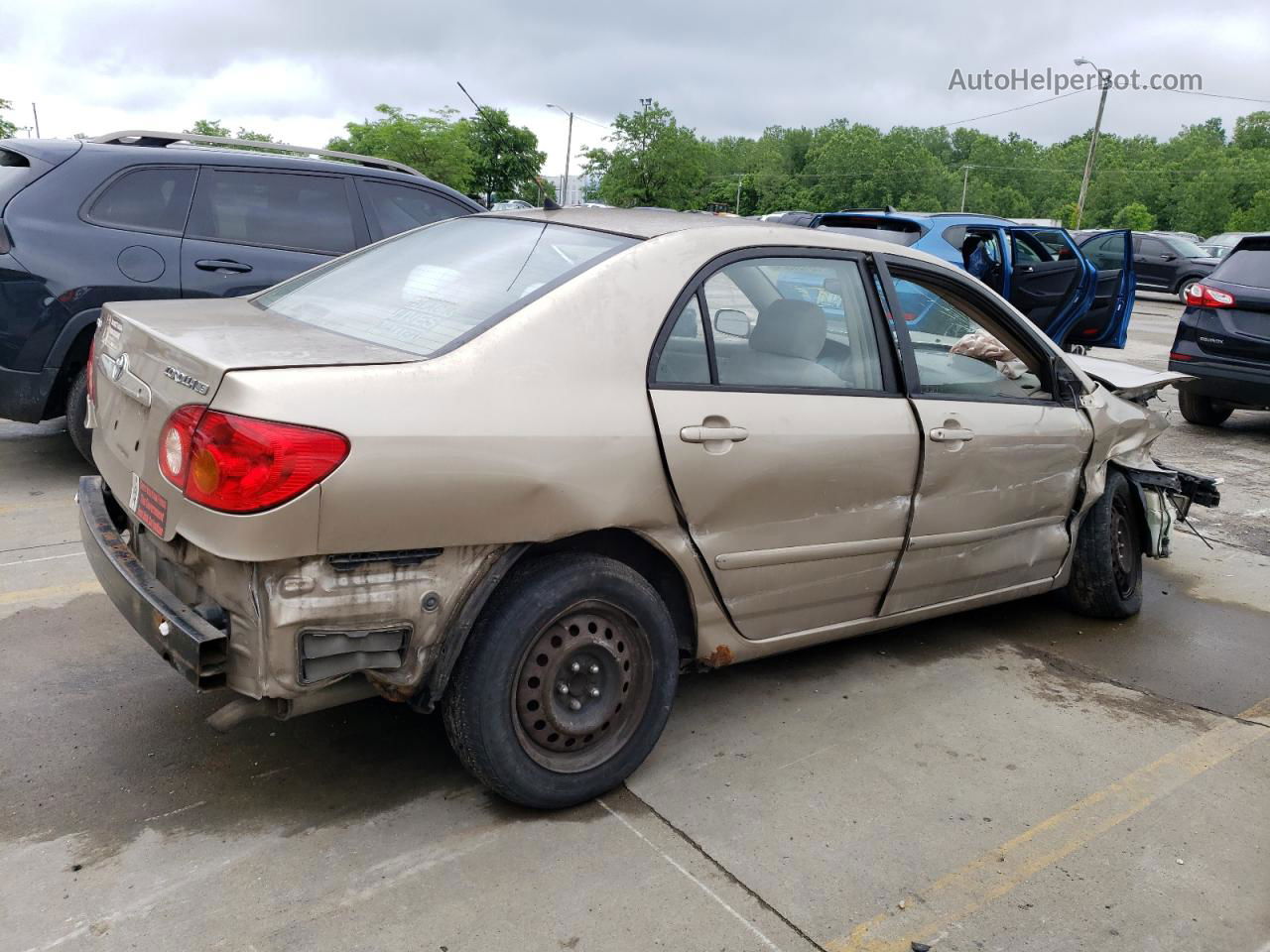 2004 Toyota Corolla Ce Beige vin: 2T1BR32E84C253880