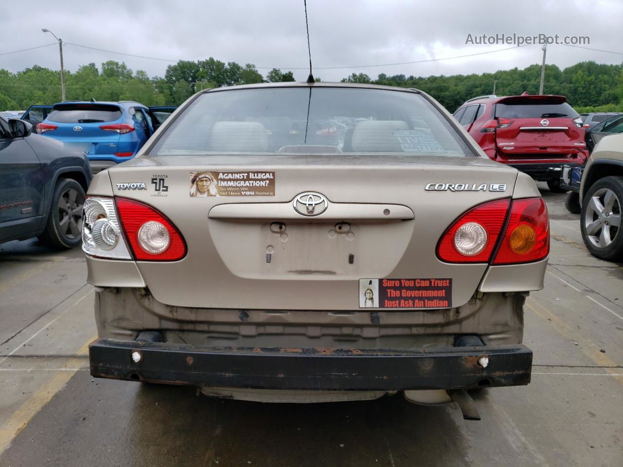 2004 Toyota Corolla Ce Beige vin: 2T1BR32E84C253880