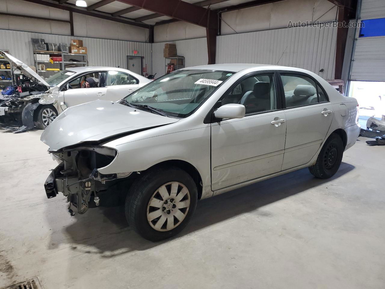 2004 Toyota Corolla Ce Silver vin: 2T1BR32E84C296180