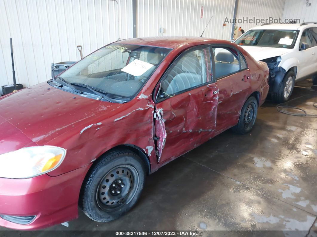 2004 Toyota Corolla Le Maroon vin: 2T1BR32E84C315729