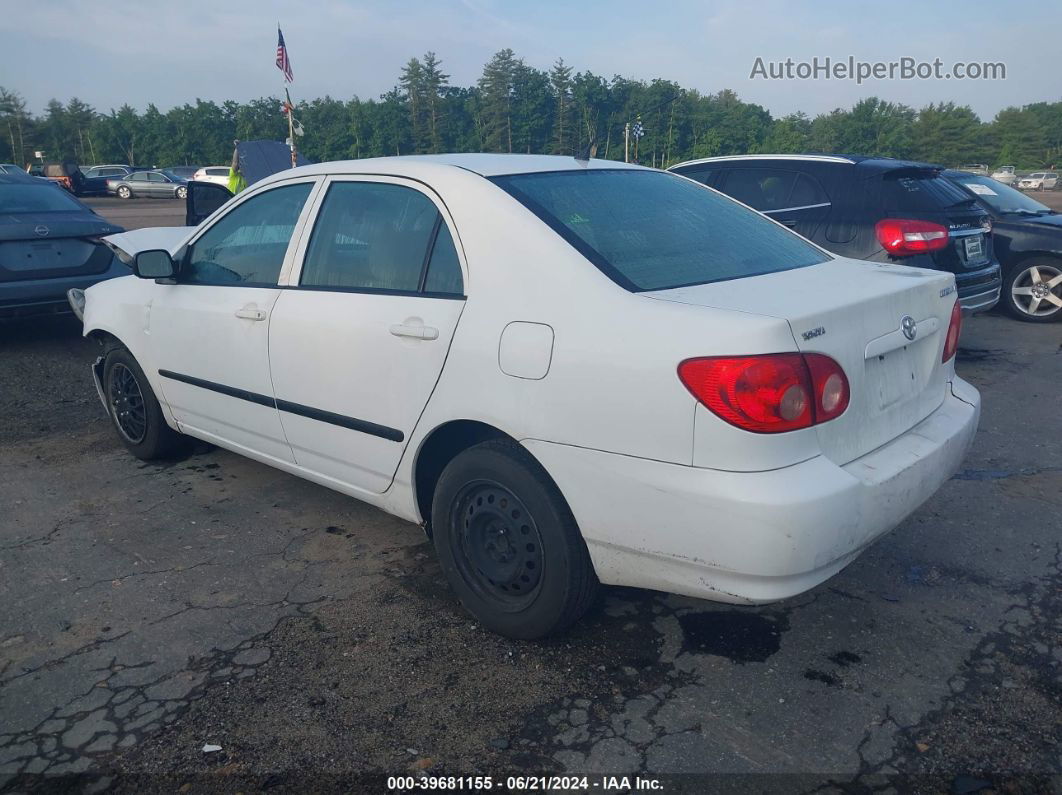 2005 Toyota Corolla Ce White vin: 2T1BR32E85C389847