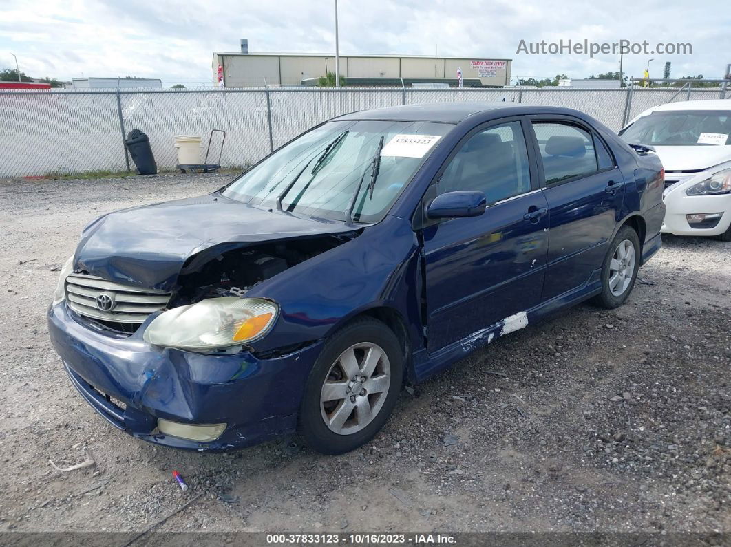 2003 Toyota Corolla S Синий vin: 2T1BR32E93C019844