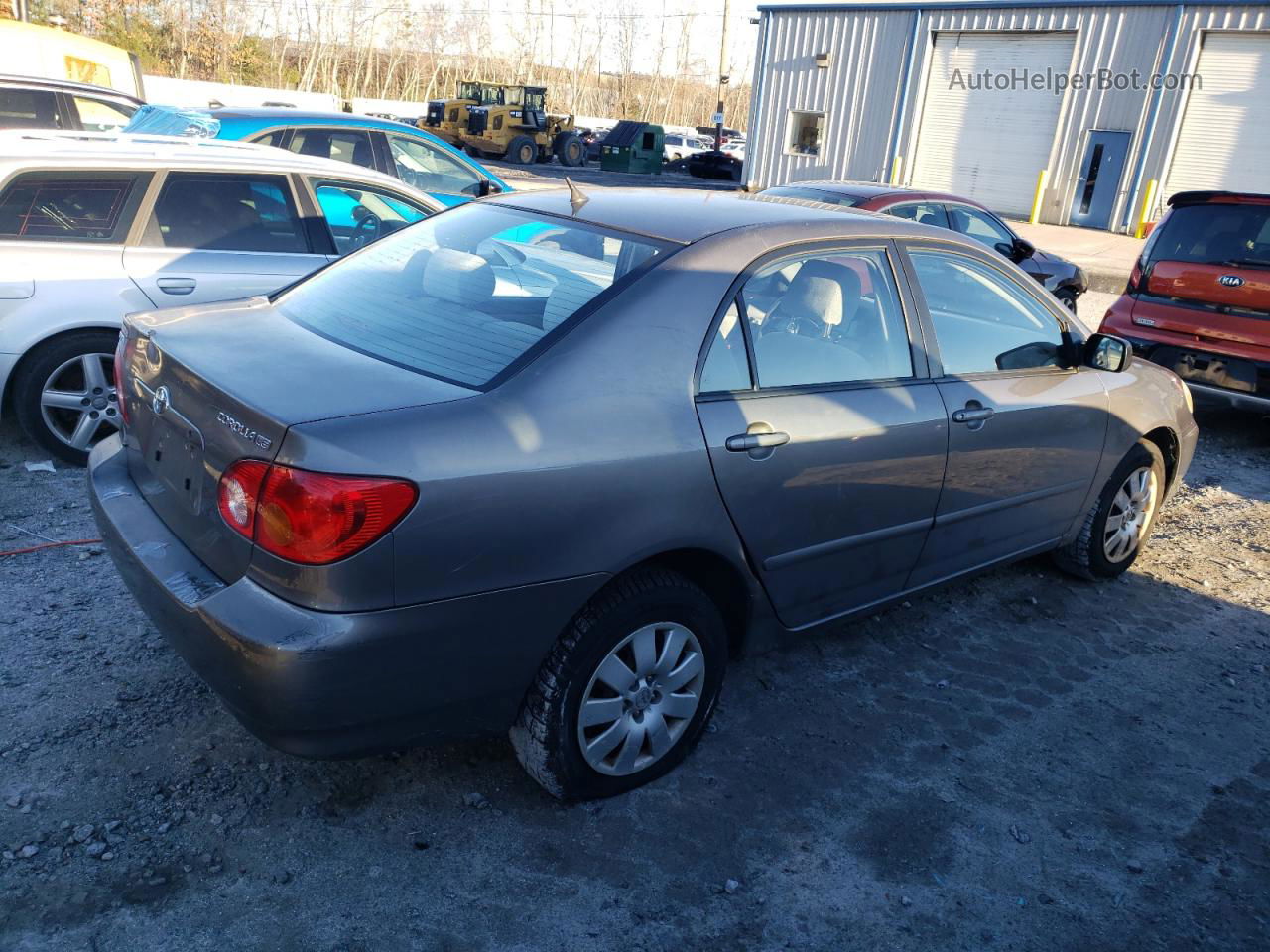 2003 Toyota Corolla Ce Gray vin: 2T1BR32E93C096133