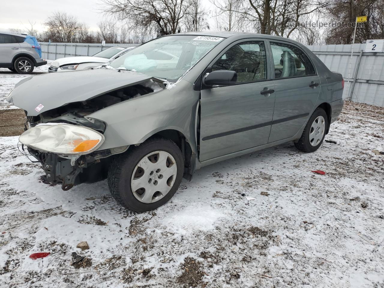 2003 Toyota Corolla Ce Gray vin: 2T1BR32E93C741749