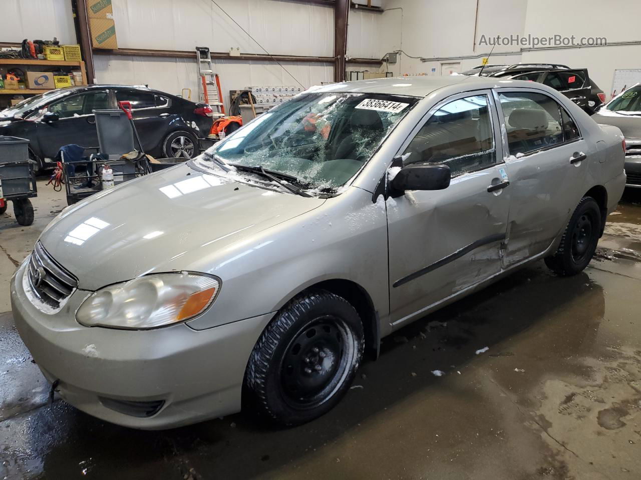 2003 Toyota Corolla Ce Silver vin: 2T1BR32E93C771768