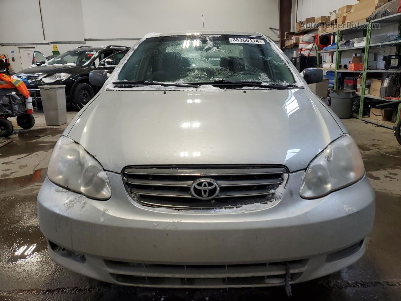 2003 Toyota Corolla Ce Silver vin: 2T1BR32E93C771768