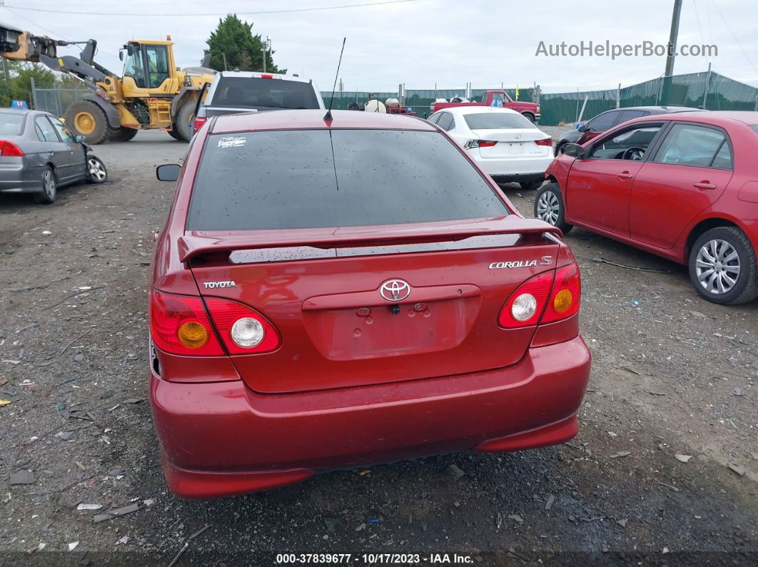 2004 Toyota Corolla S Красный vin: 2T1BR32E94C227160